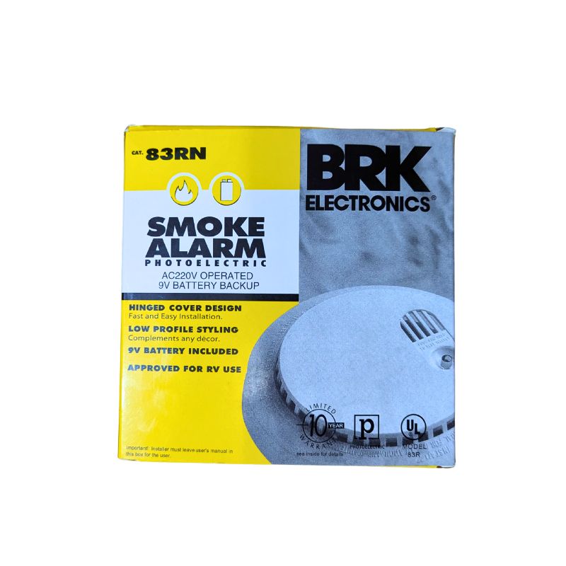 BRK Electronics 83RN Smoke Alarm Marvi Sons